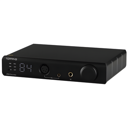A90 DISCRETE Discrete Balanced Headphone Amplifier Preamplifier | Black
