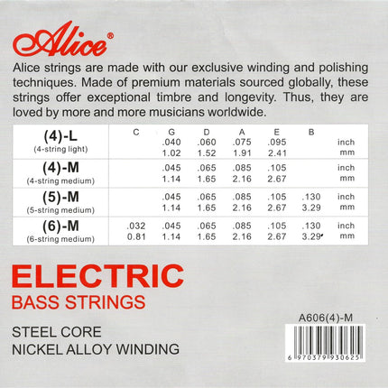 Bass Guitar String 4 String A606 Alice