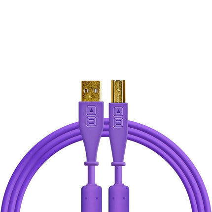 Chroma Cables USB-A to B - 1.5m | Straight Purple