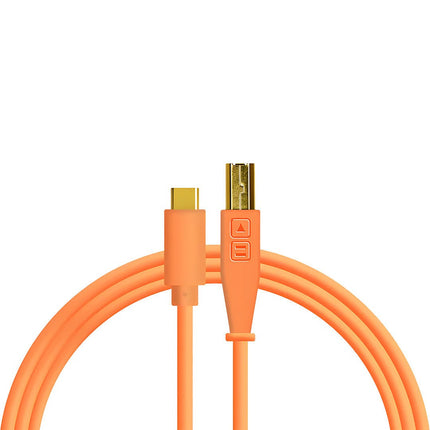 Chroma Cables USB-C to B - 1.5m | neon orange