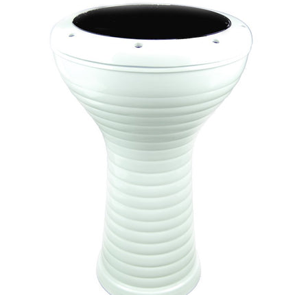 DDBD28WH Darbuka Cast Pipe Patterned White