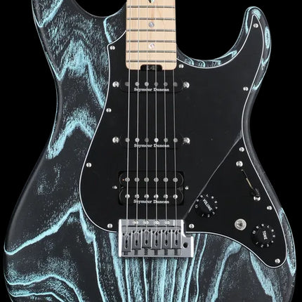 ESP Custom Snapper CTM Drift Wood Black Blue Filler Elektro Gitar