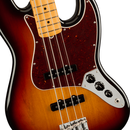 Fender American Professional II Jazz Bass Maple Fingerboard 3-Color Sunburst Bass Guitar