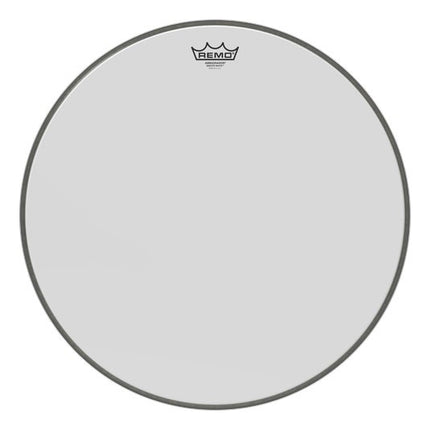 REMO BR-1224-00 24 inch AMBASSADOR® White Bass Drum Head