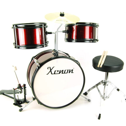 XND33WR Kids Drum Set Claret Red