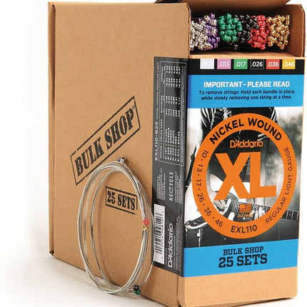 (25 SET) ELEKTRO GİTAR TEL SETİ, XL, 10-46, NICKEL