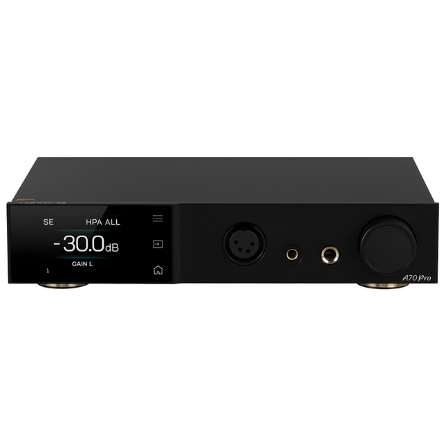 A70 PRO Headphone Amplifier / Preamp Balanced Volume R2R | Black