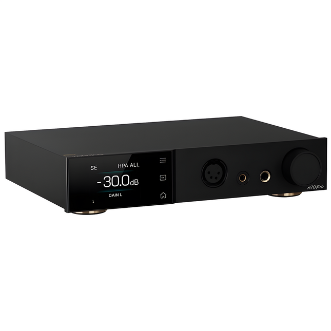 A70 PRO Headphone Amplifier / Preamp Balanced Volume R2R | Black