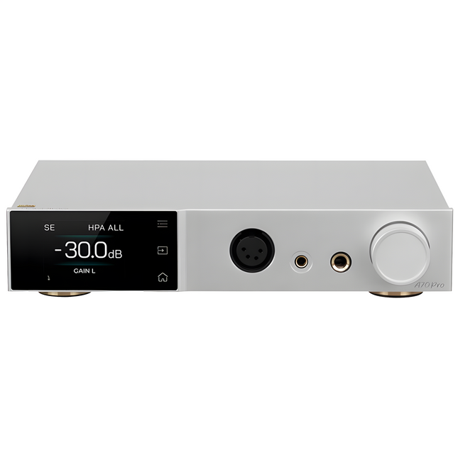 A70 PRO Headphone Amplifier / Preamp Balanced Volume R2R | Silver