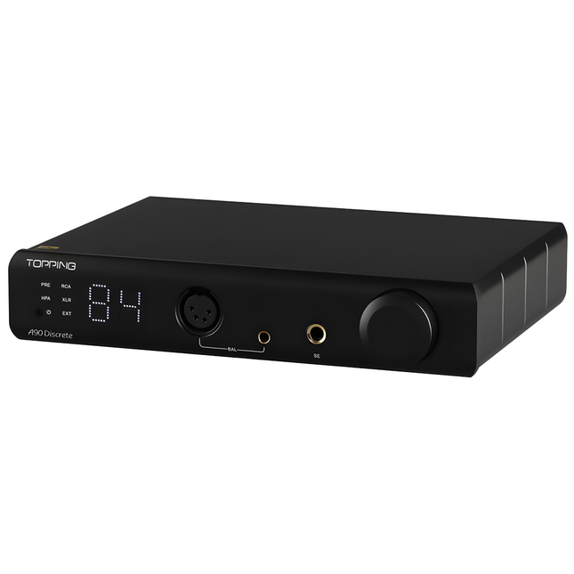 A90 DISCRETE Discrete Balanced Headphone Amplifier Preamplifier | Black