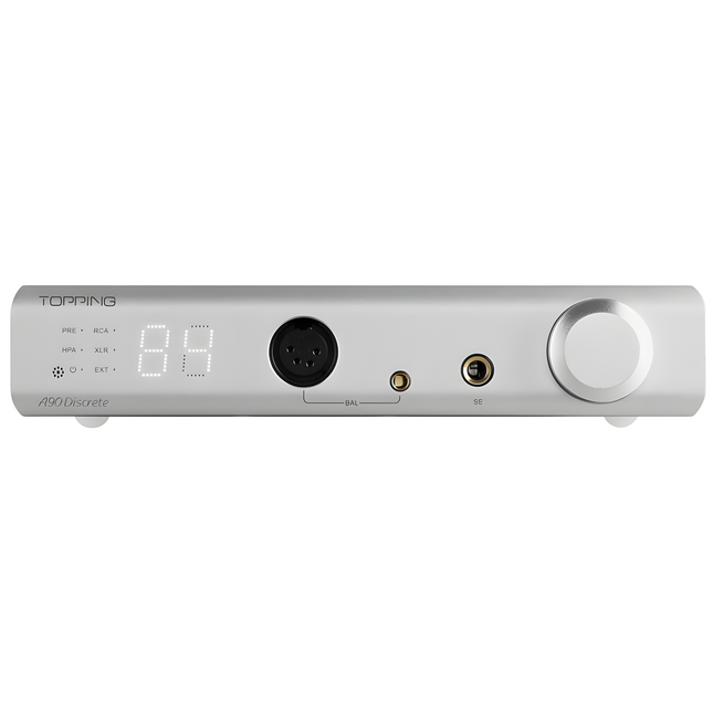 A90 DISCRETE Discrete Balanced Headphone Amplifier Preamplifier | Silver