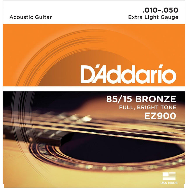 DADDARIO EZ900 AKUSTİK GİTAR TEL SETİ, 85/15 BRONZE, EXTRA LIGHT
