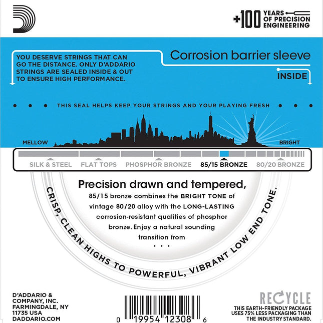 DADDARIO EZ910 AKUSTİK GİTAR TEL SETİ, 85/15 BRONZE, LIGHT