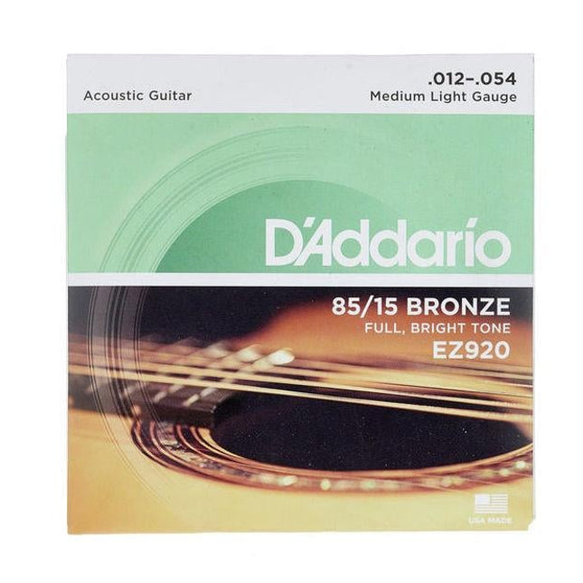 DADDARIO EZ920 AKUSTİK GİTAR TEL SETİ, 85/15 BRONZE, MEDIUM LIGHT