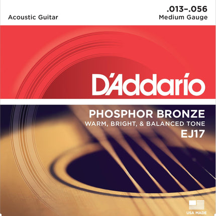 AKUSTİK GİTAR TEL SETİ, PHOSPHOR-BRONZE, MEDIUM GA
