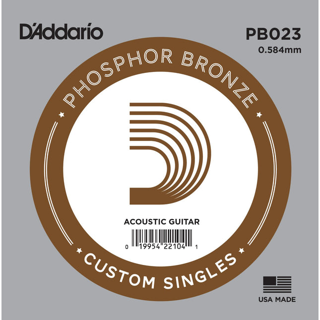 DADDARIO PB023 AKUSTİK TEK TEL, PHOSPHOR BRONZE WOUND, G-(SOL)