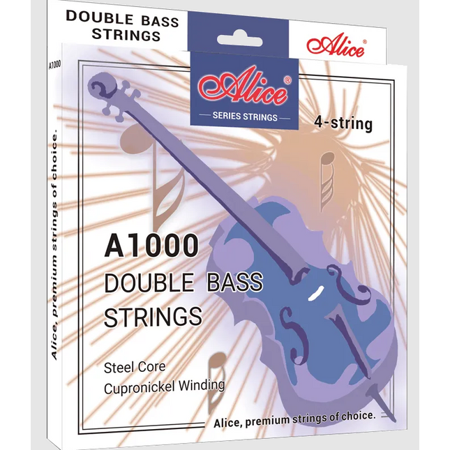 ALICE A1000 CUPRONICKEL STEEL CORE SET (TAKIM) KONTRABASS TELİ