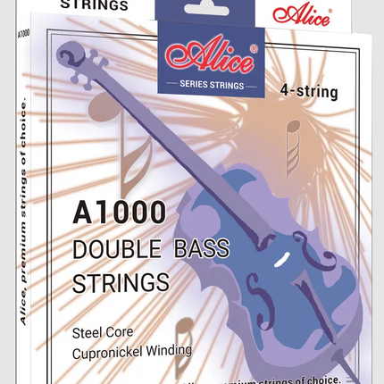 ALICE A1000 CUPRONICKEL STEEL CORE SET (TAKIM) KONTRABASS TELİ