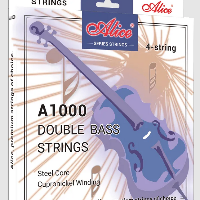 ALICE A1000 CUPRONICKEL STEEL CORE SET (TAKIM) KONTRABASS TELİ