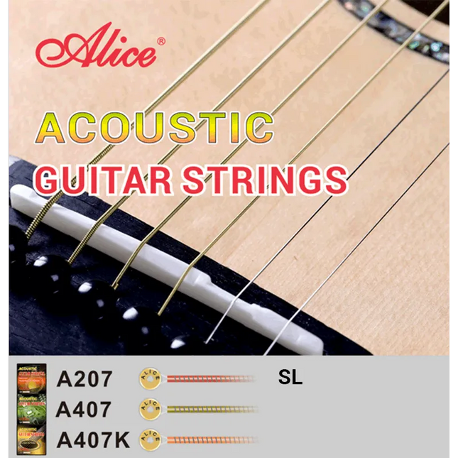 ALICE A207-SL 11-52 SUPER LIGHT BAKIR KAPLAMALI ALAŞIMLI AKUSTİK GİTAR TELİ
