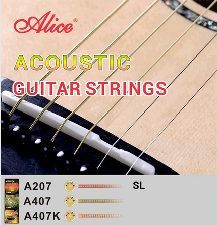 ALICE A207-SL 11-52 SUPER LIGHT BAKIR KAPLAMALI ALAŞIMLI AKUSTİK GİTAR TELİ
