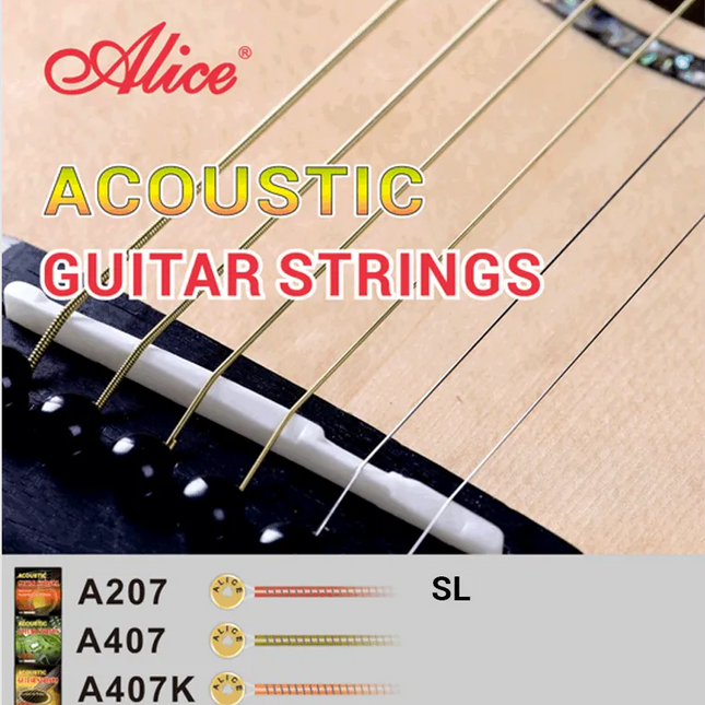 ALICE A207-SL 11-52 SUPER LIGHT BAKIR KAPLAMALI ALAŞIMLI AKUSTİK GİTAR TELİ