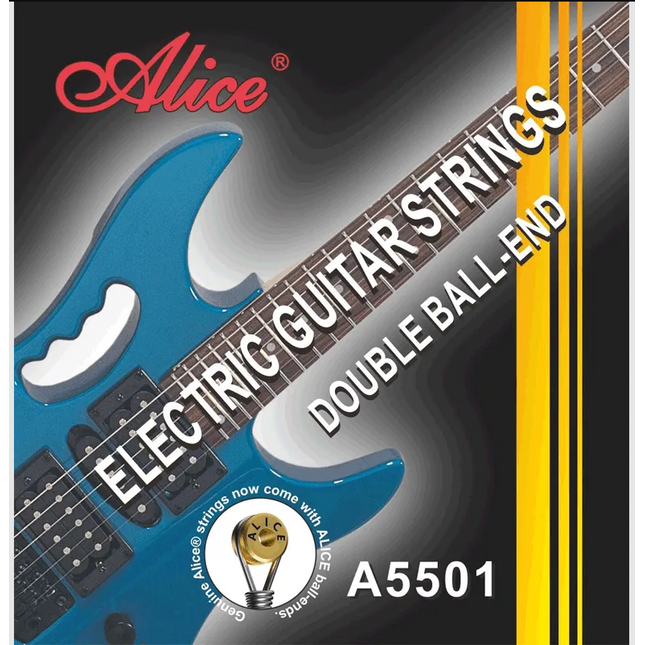 ALICE A5501 10-46 LIGHT NICKEL ÇİFT SARIM BALL-END PLATED ALLOY ELEKTRO GİTAR TELİ