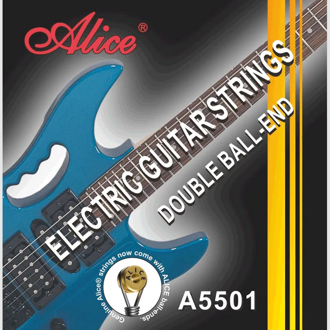 ALICE A5501 10-46 LIGHT NICKEL ÇİFT SARIM BALL-END PLATED ALLOY ELEKTRO GİTAR TELİ