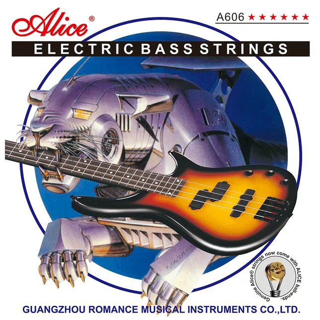 ALICE A606(4)-M 45-105 MEDIUM 4-TELLİ NICKEL PLATED ALLOY BASS GİTAR TELİ