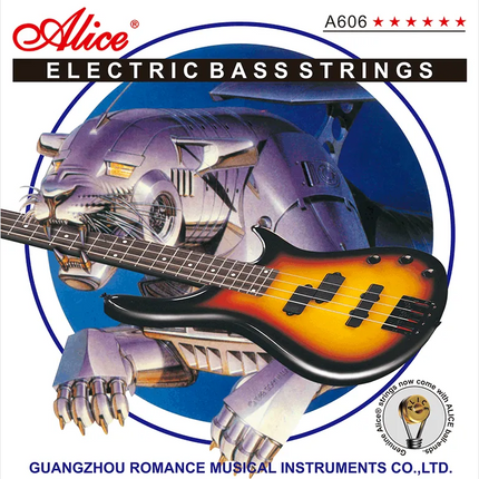 ALICE A606(5)-M 45-130 MEDIUM 5-TELLİ NICKEL PLATED ALLOY BASS GİTAR TELİ