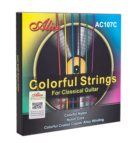 Alice AC107C Renkli Klasik Gitar Teli