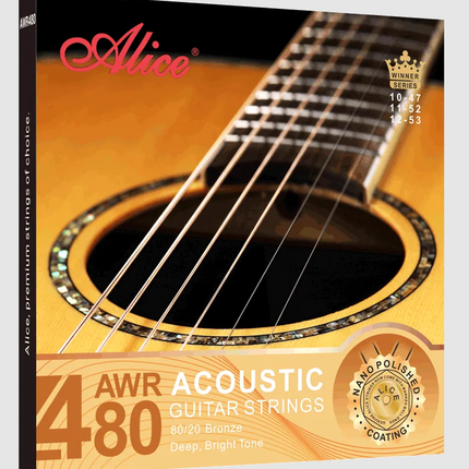 ALICE AWR480-XL 10-47 EXTRA LIGHT 80/20 BRONZE AKUSTİK GİTAR TELİ