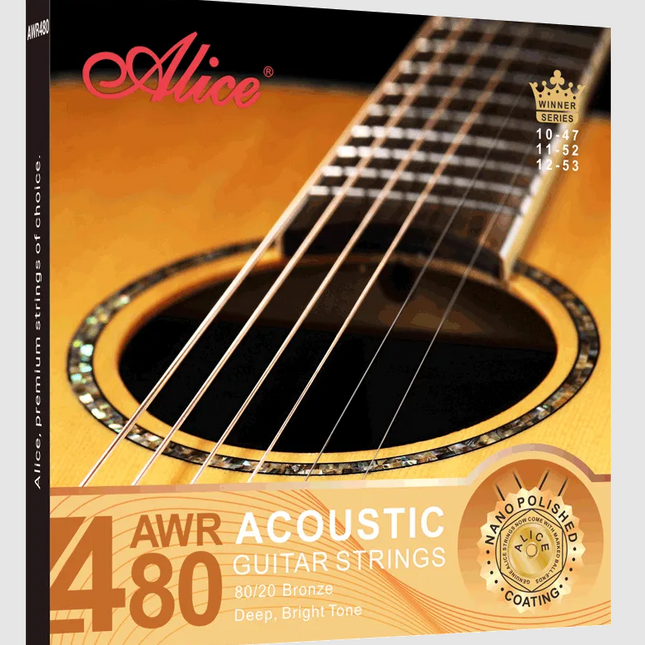 ALICE AWR480-XL 10-47 EXTRA LIGHT 80/20 BRONZE AKUSTİK GİTAR TELİ
