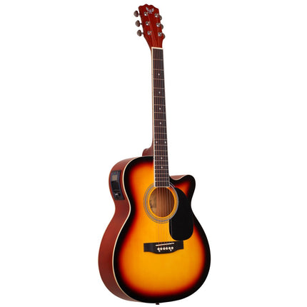 Angel AFG100CE-SB Sunburst Cutaway Electric Acoustic Guitar 