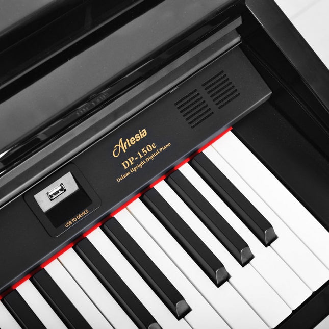 Artesia DP-150E-BP Lacquered Black Digital Piano 