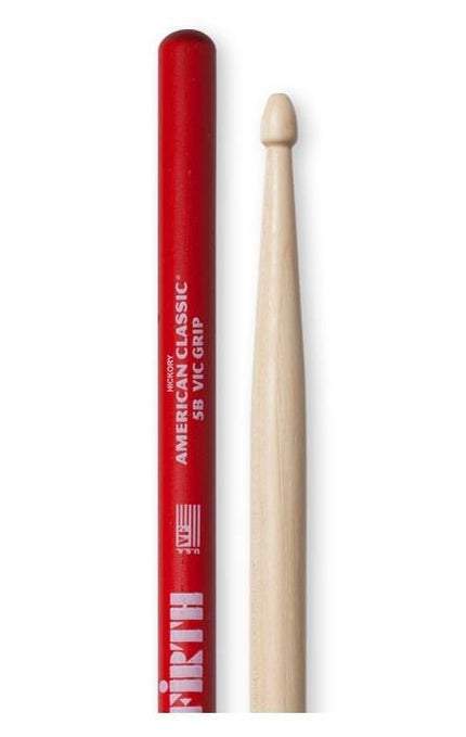 BAGET(ÇİFT) VIC 5B GRIP, HICKORY, 0.595"x16", MEDI