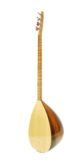 Baglama Leaf Student Walnut Long Neck BYOCU