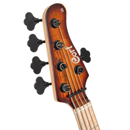 CORT GB-FUSION5ABB BASS GİTAR, 5 TELLİ, ÇANTALI, ANTIQUE BROWN BURST