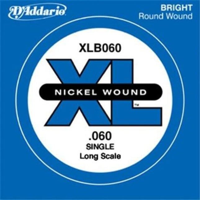 DADDARIO XLB060 BASS TEK TEL, D-(RE), XL NICKEL WOUND, 0.060