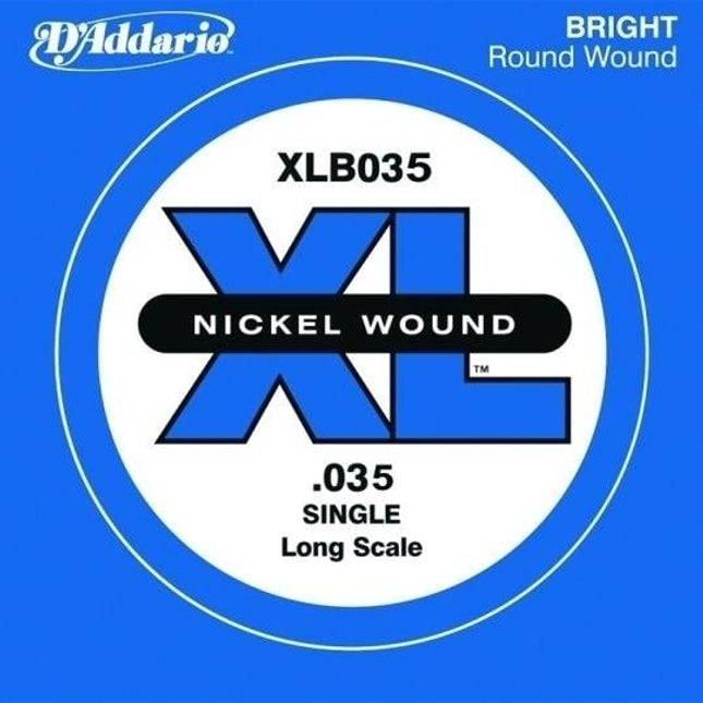 DADDARIO XLB035 BASS TEK TEL, G-(SOL), XL NICKEL WOUND, 0.035