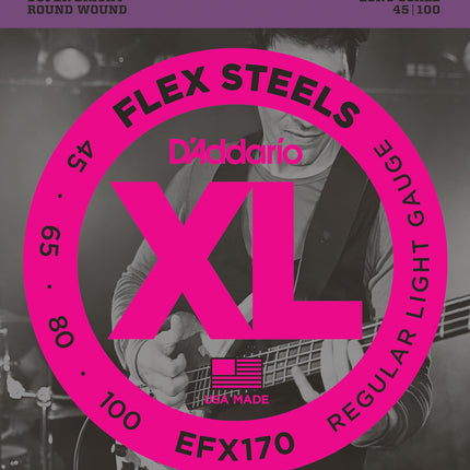 BAS GİTAR TEL SETİ, FLEXSTEELS, REGULAR LIGHT GAUG