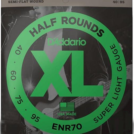 DADDARIO ENR70 BASS GİTAR TEL SETİ, HALF ROUND BASS, REGULAR LIGHT