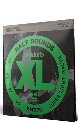 DADDARIO ENR70 BASS GİTAR TEL SETİ, HALF ROUND BASS, REGULAR LIGHT