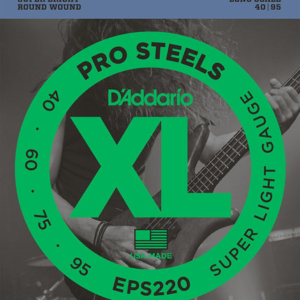 DADDARIO EPS220 BASS GİTAR TEL SETİ, XL, 40-95, LONG SCALE, PROSTEELS