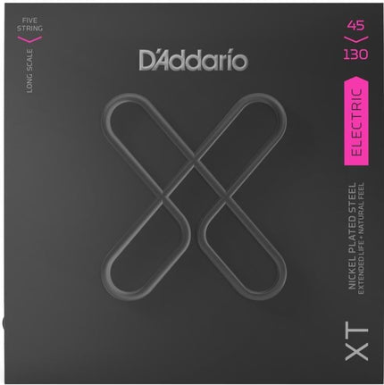 DADDARIO XTB45130 BASS GİTAR TEL SETİ, XT, 45-130, 5 TELLİ, LONG SCALE