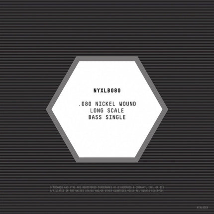 DADDARIO NYXLB080 BASS TEK TEL, NYXL SERİSİ, NİKEL SARIM, 0.080