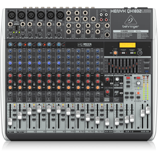 Behringer Xenyx Qx1832Usb 18 Channel Effect Mixer