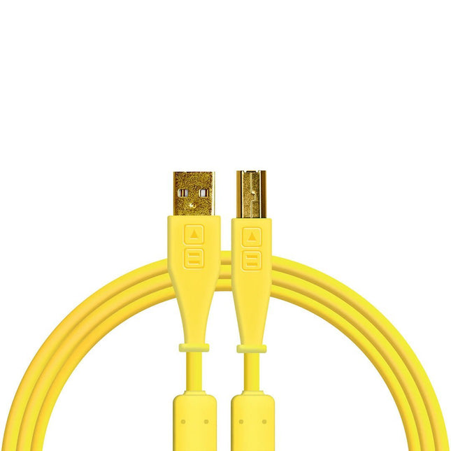 Chroma Cables USB-A to B - 1.5m | Straight Yellow
