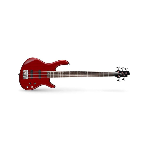CORT AB5PLUSTR BASS GİTAR, AKTİF 5 TELLİ, TRANS KIRMIZI