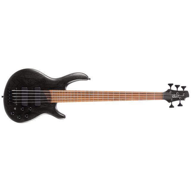 CORT B5 ELEMENT OPTB BASS GİTAR, 5 TELLİ OPEN PORE TRANS BLACK